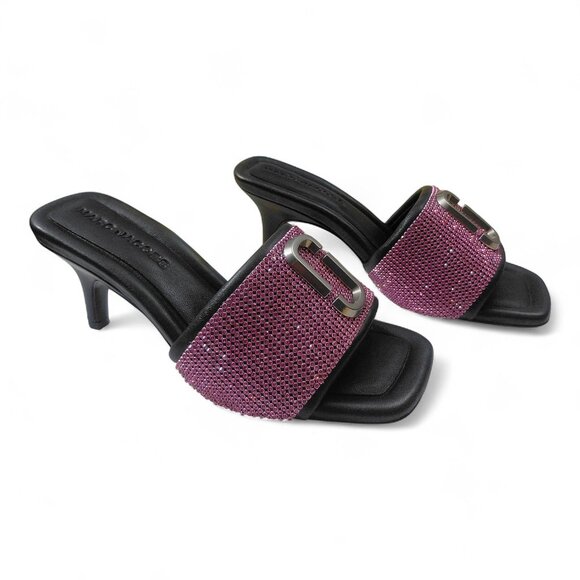 Marc Jacobs The Rinestone J Marc Heeled Sandals -US Size 5- NWB - Picture 4 of 16